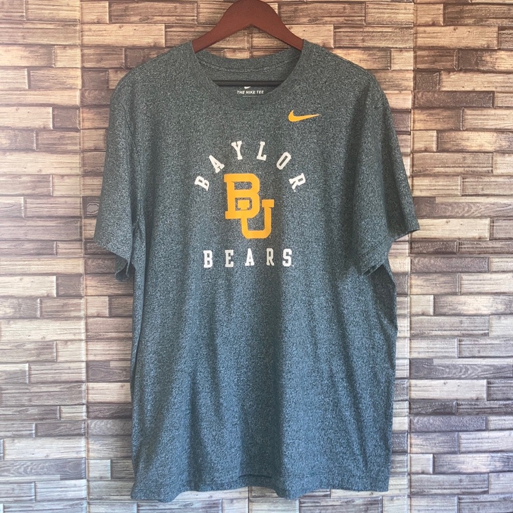 Nike Green Heathered Baylor Bears Men's  T Shirt XXL